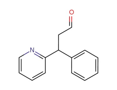 3-phenyl-3-(2-pyridyl)propanal