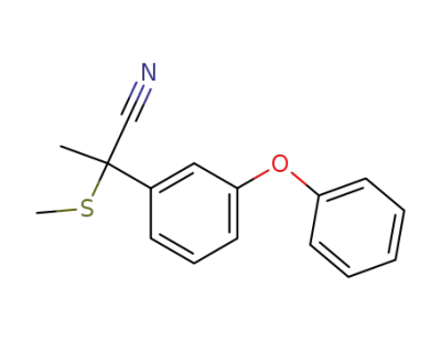 alpha-(methylthio)-alpha-(m-phenoxyphenyl)-propionitrile